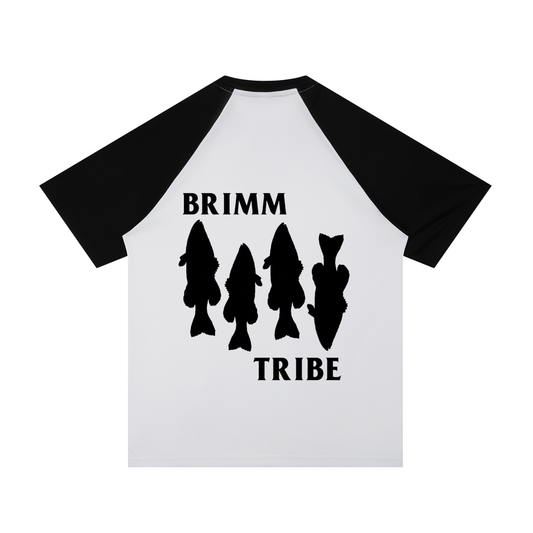 Contrast Raglan Sleeve Mesh T-Shirt