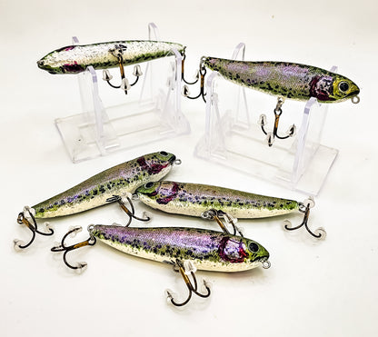 4in Sammy style topwater- "Rainbow Trout"