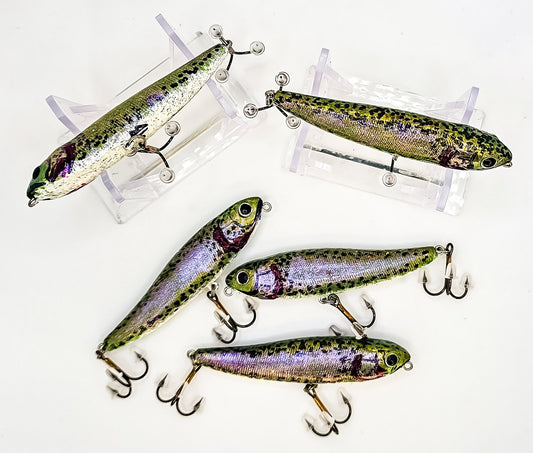 4in Sammy style topwater- "Rainbow Trout"