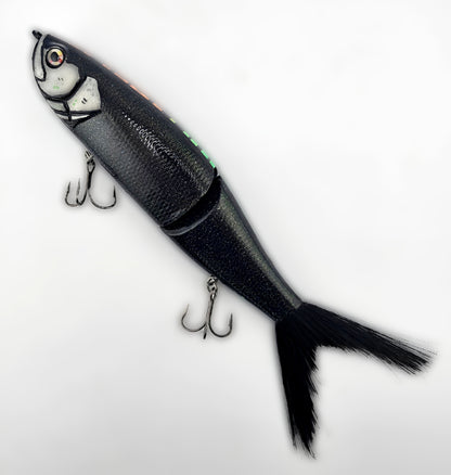 No Label Acid Drop Glide Bait-"Dark Star"