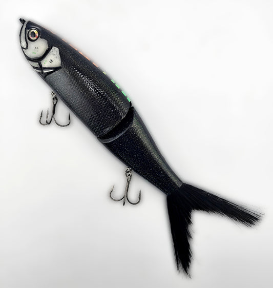 No Label Acid Drop Glide Bait-"Dark Star"