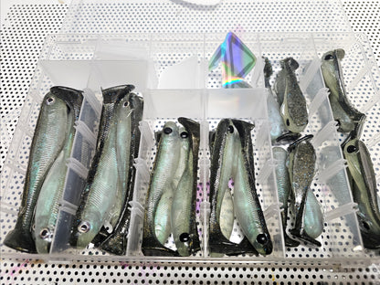 3in FATTY SHAD- "Natty Green Shad"