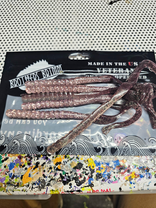 Open Pour Ribbon Worm 7.5"- "Champagne shine"