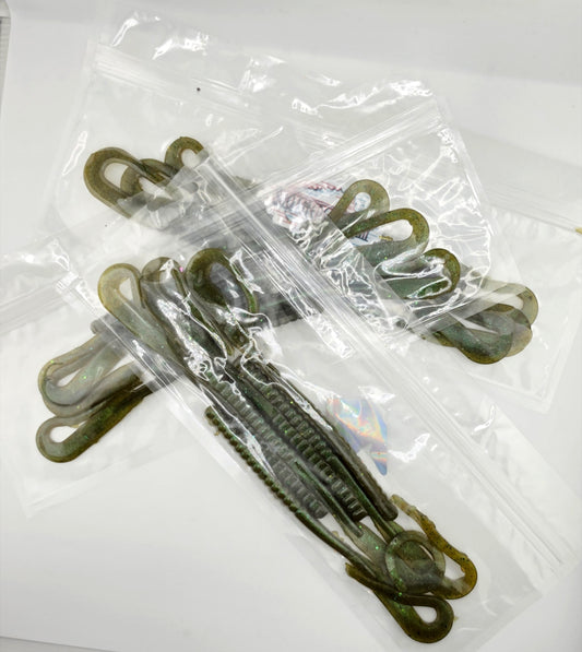 10 in worms - Green Pump/ bluegill